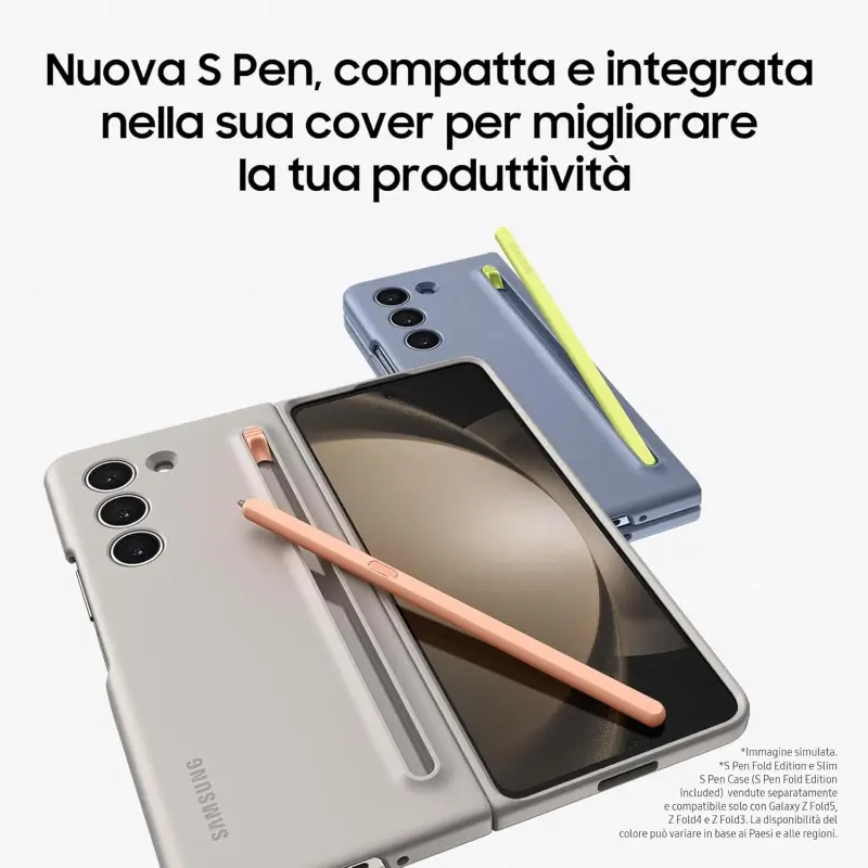 Samsung Galaxy Z Fold5 Smartphone Pieghevole nuova cover s pen