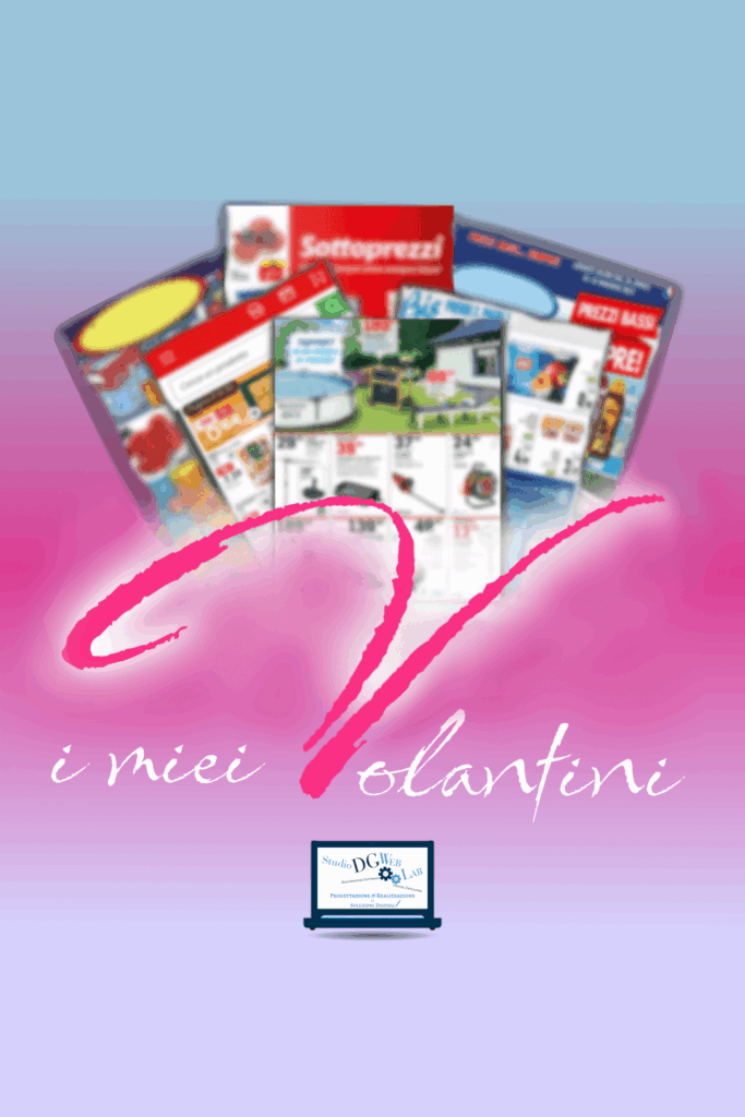Icona dell'app "Volantino Offerte - Risparmio" che raffigura un simbolo di volantino o carrello della spesa.